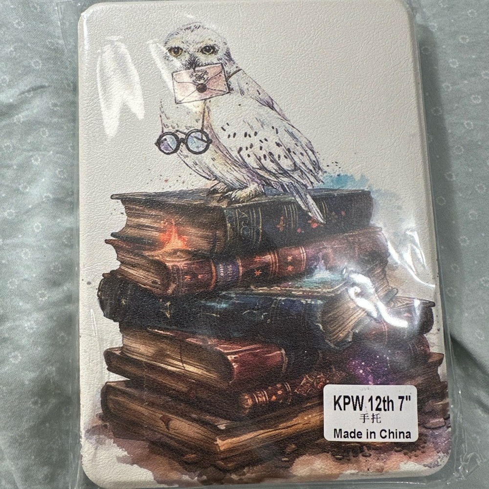 Owl and Books Kindle Cover